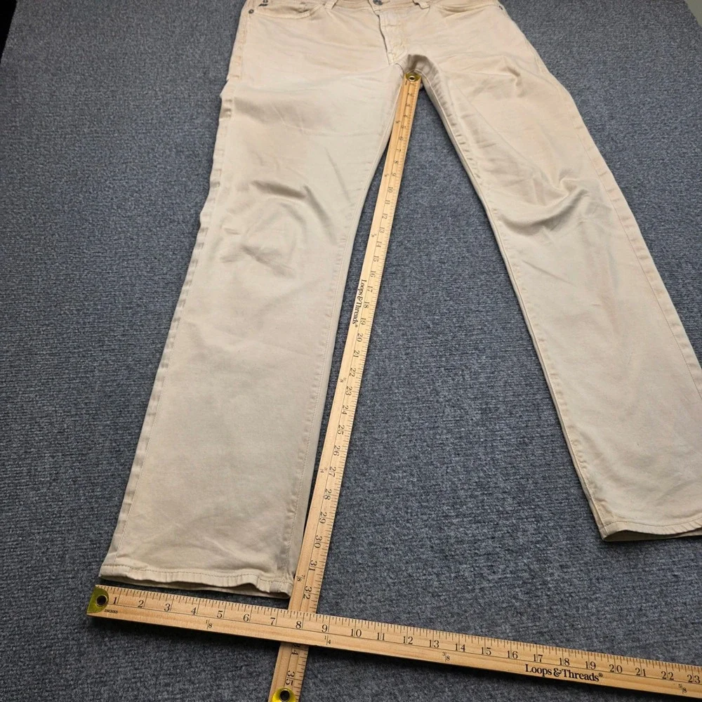 AG Adriano Goldschmied The Graduate Tailored Leg Pants Mens 31x32 Tan Khaki
